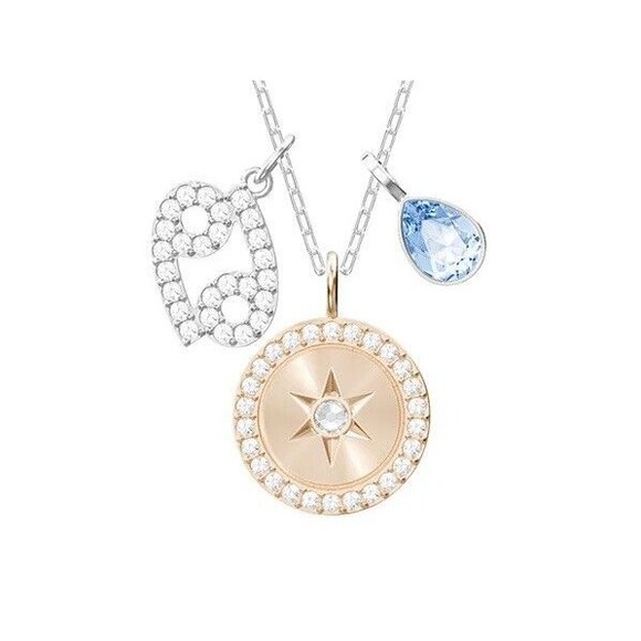 Swarovski Zodiac Pendant Cancer, Aqua, Rhodium Plating 5349215 - Picture 8 of 9
